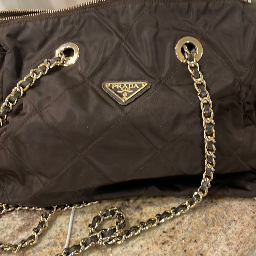 Prada Nylon Quilted Shoulder Bag